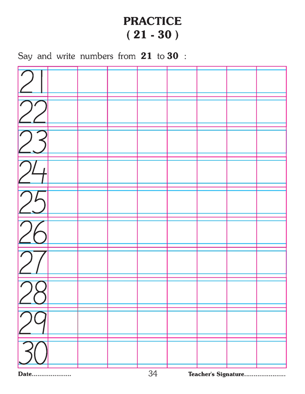 Number Writing Book 1-50 - Image 5