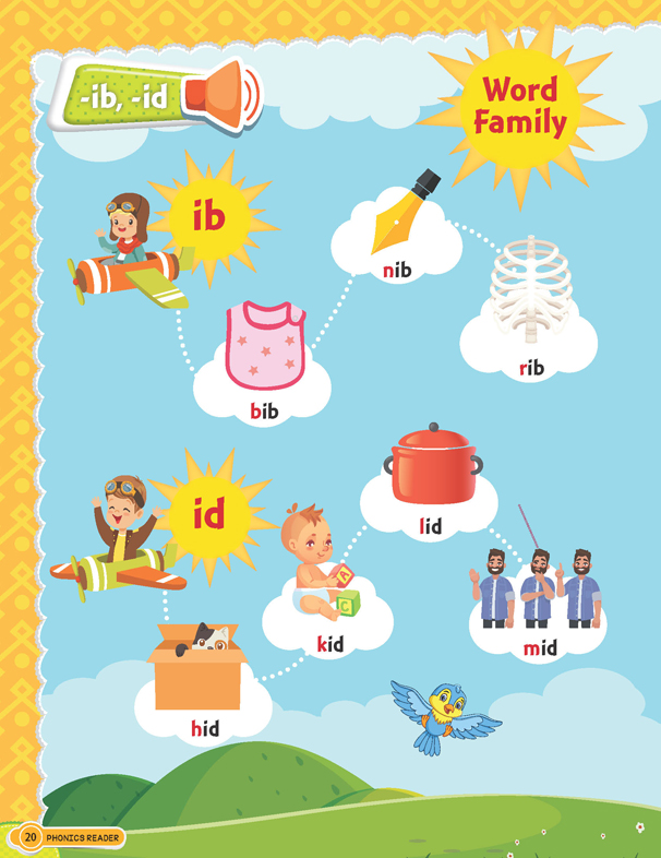 Phonics Reader - 3 (Word Families Short and Long Vowel Sounds) Age 6+ - Image 4