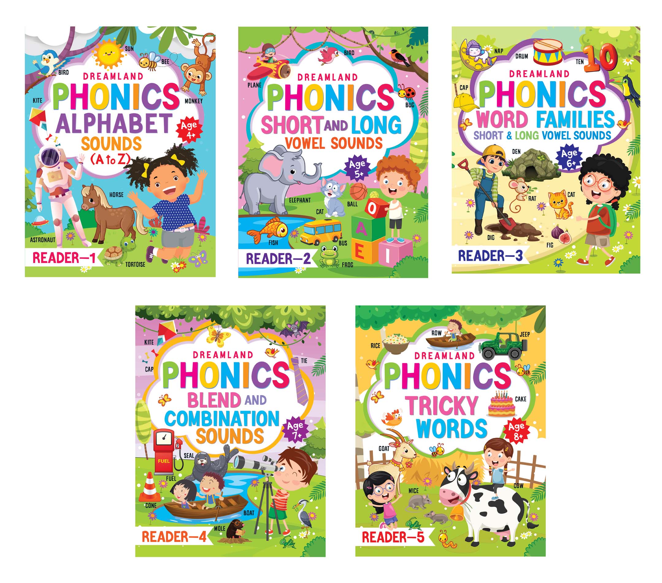 Phonics Reader 5 Books Pack