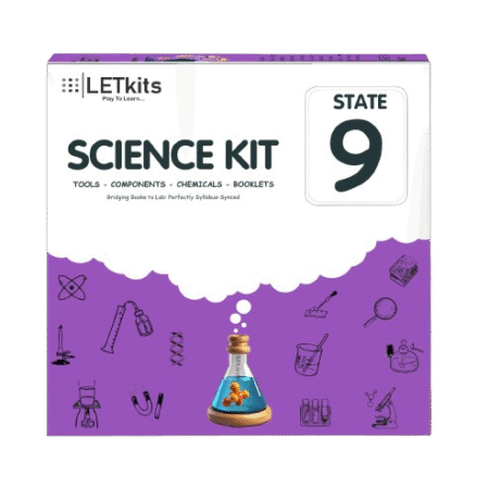 Letkits Grade 9 State Science Kit Aged 8+ | Science kit | Educational Toy |STEM Activity| Gift for Kids |Academic | 8 and Above Years Old |State and CBSE